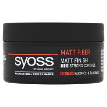 Воск и паста для укладки волос Syoss Matt Fiber Strong Control Моделирующая паста для волос с матовым финишем 100 мл