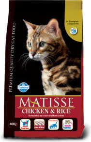 Сухие корма для кошек Сухой корм для кошек Farmina, Pet Foods Matisse, с курицей и рисом, 0.4 кг