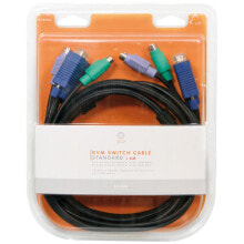 Компьютерные разъемы и переходники ICIDU KVM Switch Cable 1,8m KVM кабель Черный C-707618