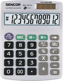 Калькуляторы Sencor SEC 367/12 калькулятор Карман Базовый Серый