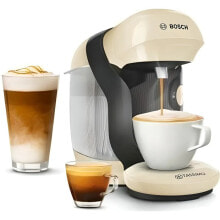 Кофеварки и кофемашины kompakte Multi-Drink-Kaffeemaschine Tassimo Style - BOSCH TAS1107 - Vanilla Color - 40 Getrnke - 0,7l - 1400W