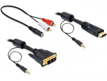 Компьютерные разъемы и переходники Адаптер DeLOCK 844552 m DVI-D HDMI Черный