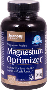 Магний Jarrow Formulas Magnesium Optimizer Малат магния для поддержки здоровья мышц  и костей 12 мг 20 таблеток