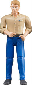 Развивающие игровые наборы и фигурки для детей фигурка Bruder Мужчина в голубых джинсах