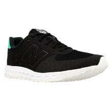 Мужская спортивная обувь для бега Мужские кроссовки спортивные для бега черные текстильные низкие с белой подошвой New Balance MFL574