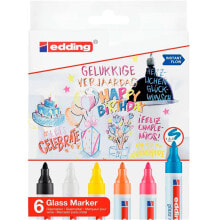Фломастеры для рисования EDDING 6 Markers Packaging Colors Edding