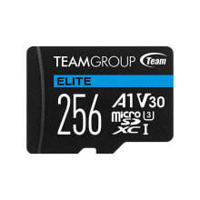 Карты памяти team Group ELITE карта памяти 256 GB MicroSDXC UHS-I TEAUSDX256GIV30A103