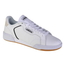 Мужские кроссовки Мужские кроссовки повседневные белые кожаные низкие демисезонные Adidas Roguera M FW3763 shoes