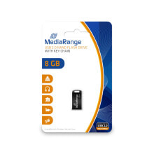 USB  флеш-накопители USB флеш накопитель  MediaRange MR920 8 GB USB тип-A 2.0 Черный