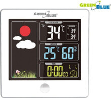 Механические метеостанции, термометры и барометры Stacja pogodowa GreenBlue DCF (GB521W)