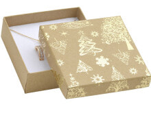 Подарочная упаковка  новогодняя подарочная коробка для серег KX-5 / AU