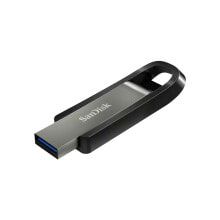 USB  флеш-накопители Extreme Go, 128 ГБ, USB Type-A, 3,2 поколения 1 (3,1 поколения 1), 400 МБ/с, Слайд, Нержавеющая сталь