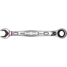Рожковые, накидные, комбинированные ключи Комбинированный гаечный ключ с реверсной трещоткой Joker Switch Wera 020069 14 мм
