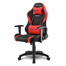Компьютерные кресла Sharkoon Skiller SGS2 Jr. Универсальное игровое кресло Мягкое сиденье Черный, Красный 4044951032327
