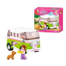Детские игровые наборы и фигурки из дерева Игровой набор с элементами конструктора Sluban Girls Dream Фургон