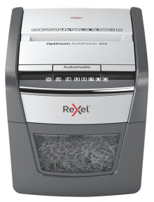 Шредеры Rexel AutoFeed 45X измельчитель бумаги Перекрестная резка 55 dB Черный, Серебристый 2020045XEU