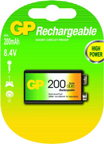 Батарейки и аккумуляторы для аудио- и видеотехники GP Batteries 9V Перезаряжаемая батарея Никель-металл-гидридный (NiMH) 12020R8HC1