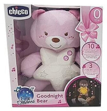 Ночники и декоративные светильники для малышей Подвеска-ночник Chicco First Dreams Медвежонок,розовый
