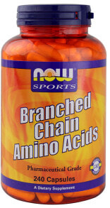Аминокислоты nOW Sports Branched Chain Amino Acids Комплекс аминокислот с разветвленной цепью BCAA 240 капсул
