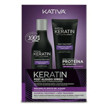 Наборы средств для волос Kativa Keratin Набор для выпрямления волос 250 мл + 200 мл