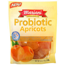 Витамины и БАДы для пищеварительной системы Mariani Dried Fruit, абрикосы с пробиотиками премиум-класса, 170 г (6 унций)