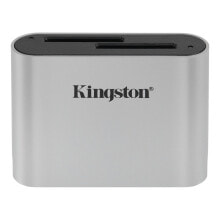 Устройства для чтения карт памяти Kingston Technology Workflow SD Reader кардридер USB 3.2 Gen 1 (3.1 Gen 1) Черный, Серебристый WFS-SD
