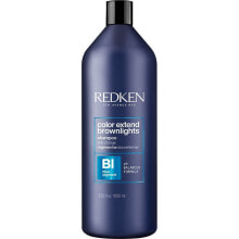 Шампуни для волос Redken Color Extend Brownlights Тонирующий шампунь с синими пигментами для каштановых волос, без сульфатов 1000 мл