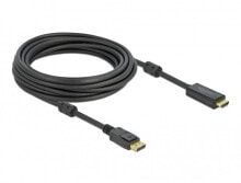 Компьютерные разъемы и переходники DeLOCK 85961 видео кабель адаптер 7 m HDMI Тип A (Стандарт) DisplayPort Черный