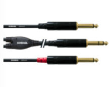 Акустические кабели Cordial CFY 1.5 VPP аудио кабель 1,5 m 2 x 6,35 мм 6,35 мм Черный