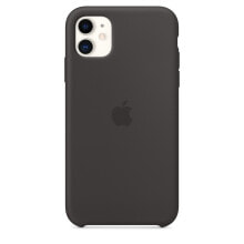 Чехлы для смартфонов чехол силиконовый Apple Silicone Case MWVU2ZM/A для iPhone 11 черный