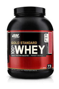 Optimum Nutrition Gold Standard 100 Percent Whey Protein Порошок изолятов сывороточного протеина с клубничным вкусом   73 порций
