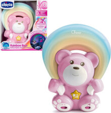 Ночники и декоративные светильники для малышей Игрушка проектор Chicco Радужный мишка, розовый