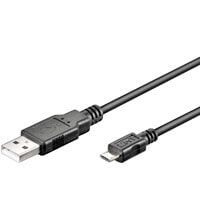 Кабели и провода для строительства Goobay 0.15m USB2.0 USB кабель 0,15 m 2.0 USB A Micro-USB B Черный 95736