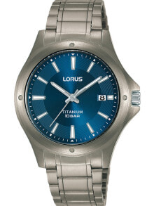 Мужские наручные часы с браслетом Мужские наручные часы с серебряным браслетом Lorus RG871CX9 titanium mens 37mm 10ATM