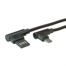 Компьютерные разъемы и переходники rOLINE 11.02.8721 USB кабель 1,8 m USB 2.0 USB A Micro-USB B Черный