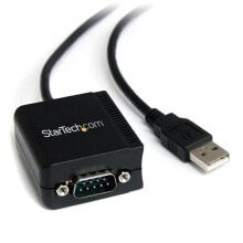 Компьютерные разъемы и переходники starTech.com ICUSB2321FIS кабельный разъем/переходник DB-9 USB A Черный