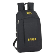 Детские школьные рюкзаки и ранцы для мальчиков повседневный рюкзак для мальчика F.C. Barcelona черный цвет, 10 л