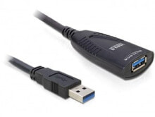 Компьютерные разъемы и переходники DeLOCK USB 3.0 5m USB кабель 3.2 Gen 1 (3.1 Gen 1) Черный 83089