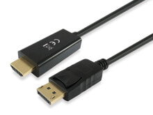 Кабель-каналы Equip 119390 видео кабель адаптер 2 m DisplayPort HDMI Черный