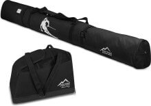 Сумки и чехлы для горных лыж и ботинок Normani Ski Set Combination Set Ski Bag 170 cm and 200 cm and Ski Boot Bag for 1 Pair of Ski + Poles + Shoes + Helmet + Accessories