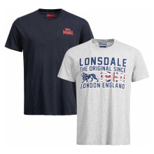 Мужские футболки LONSDALE Kettering Short Sleeve T-Shirt 2 Units
