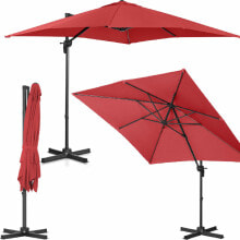 Зонты от солнца Side garden umbrella with square extension arm 250 x 250 cm maroon