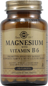Магний Solgar Magnesium with Vitamin B6 Комплекс с магнием и витамином В6