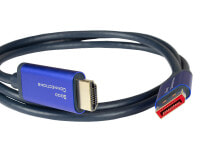 Компьютерные разъемы и переходники Alcasa 4860-SF010B видео кабель адаптер 1 m DisplayPort HDMI Синий