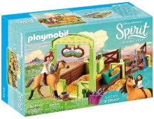Детские игровые наборы и фигурки из дерева Playmobil 9478 toy horse box Lucky & Spirit