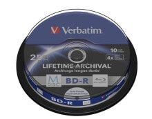 Диски и кассеты Диски BD-R  10 шт  Verbatim M-Disc 4x  25 GB43825