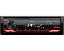Автомобильные магнитолы JVC KD-X172DB автомобильный медиа-ресивер Черный, Красный 350 W
