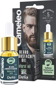Средства для ухода за бородой и усами delia Natural Oil Care Beard Moustache Oil Смягчающее увлажняющее и питательное масло для бороды и усов 10 мл