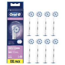 Аксессуары для зубных щеток и ирригаторов Oral-B Sensitive Clean 80339548 головка для зубных щеток 8 шт Белый