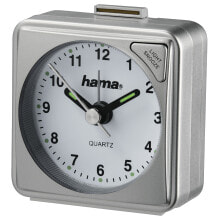 Настольные и каминные часы Hama A50 Кварцевые настольные часы Серебристый Квадратный 00186328